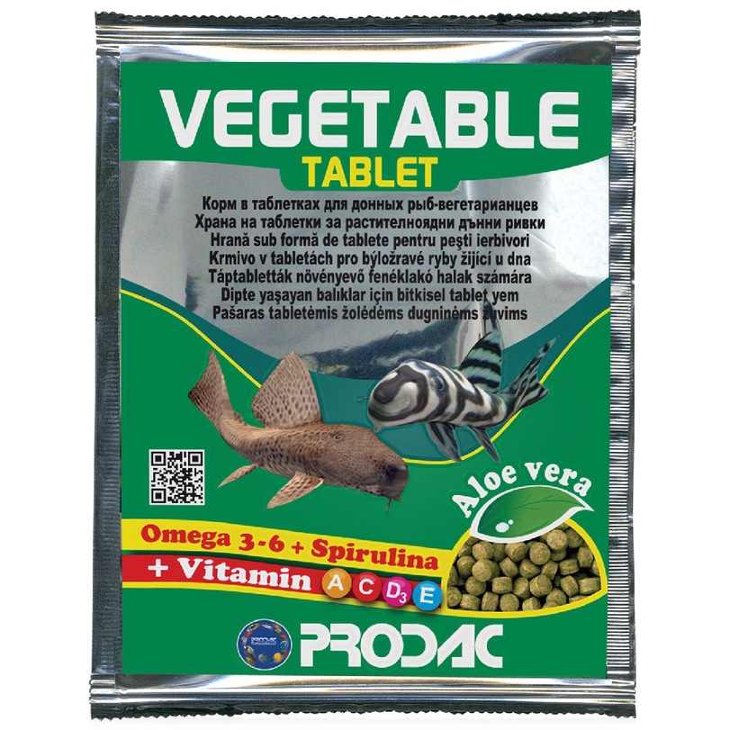 THỨC ĂN CHO CÁ CẢNH PRODAC VEGETABLE TABLET 6 GR (ITALIA)
