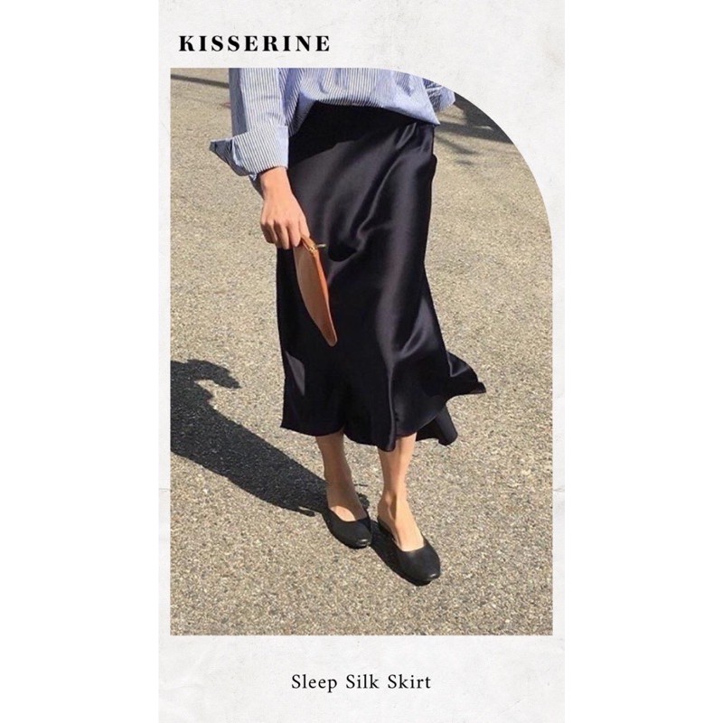 [Kisserine] Chân váy lụa SLEEP SILK SKIRT | BigBuy360 - bigbuy360.vn