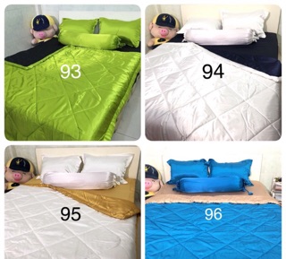 Bộ chăn ga gối phi lụa ( nệm 10/ 20 phân) khổ vải 1.5m
