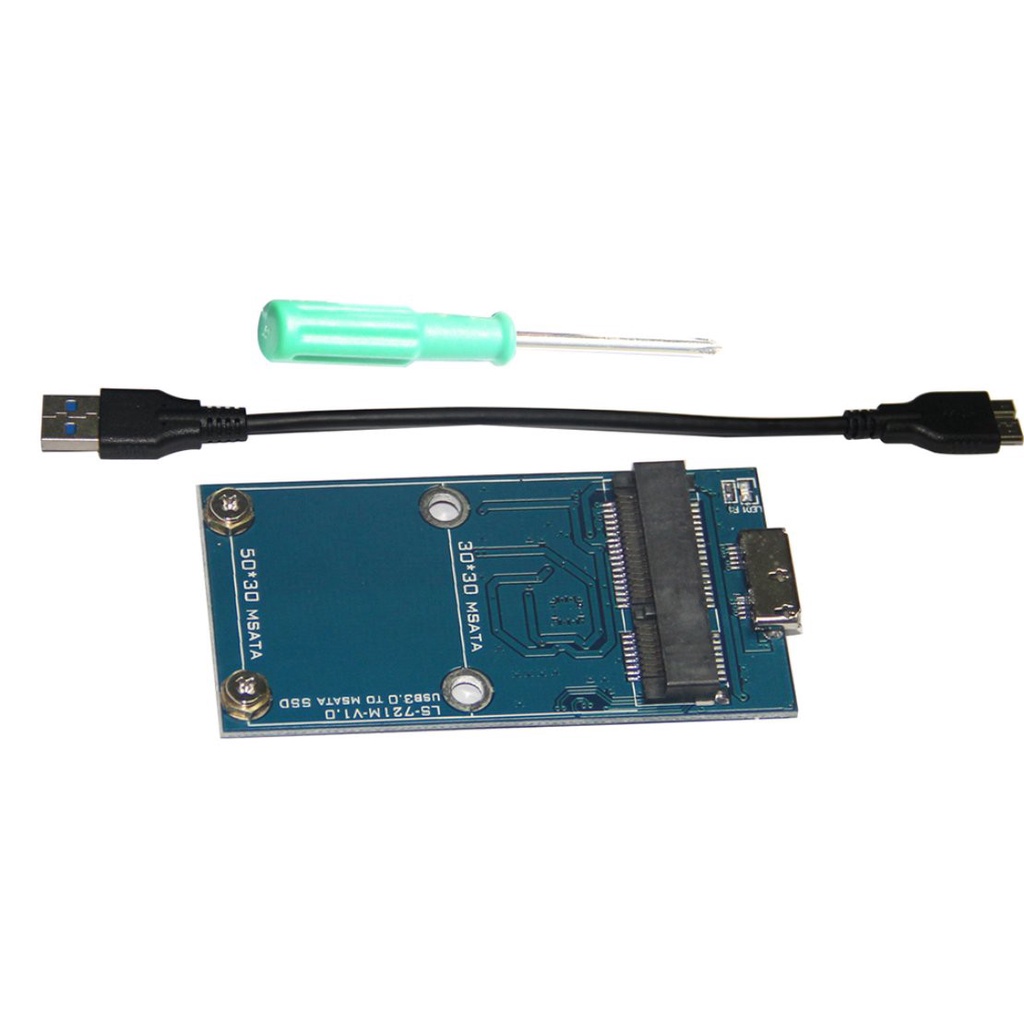 Hộp Đựng Ổ Cứng Ls-721M Usb 3.0 Sang Msata Ssd 3060 / 3042 Kèm Dây Cáp | BigBuy360 - bigbuy360.vn