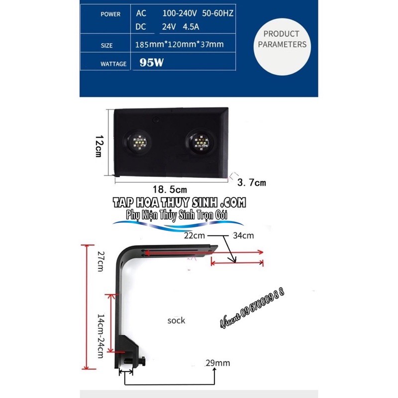 CHÂN TREO ĐÈN K7 PRO II AI52/64 XR15 G4/G5 XR30 G4/G5 Kessil AP700