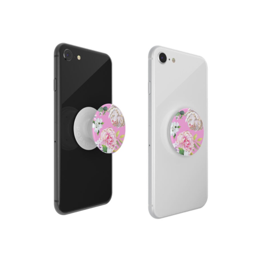 Giá đỡ điện thoại thông minh Popsockets Pink Floral OW - Hàng Chính Hãng