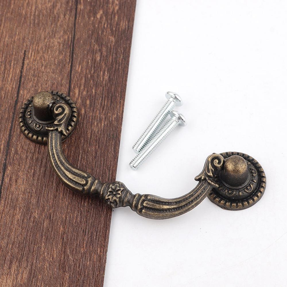 Tay Nắm Cửa Tủ Bằng Gỗ Phong Cách Châu Âu Vintage Ốp