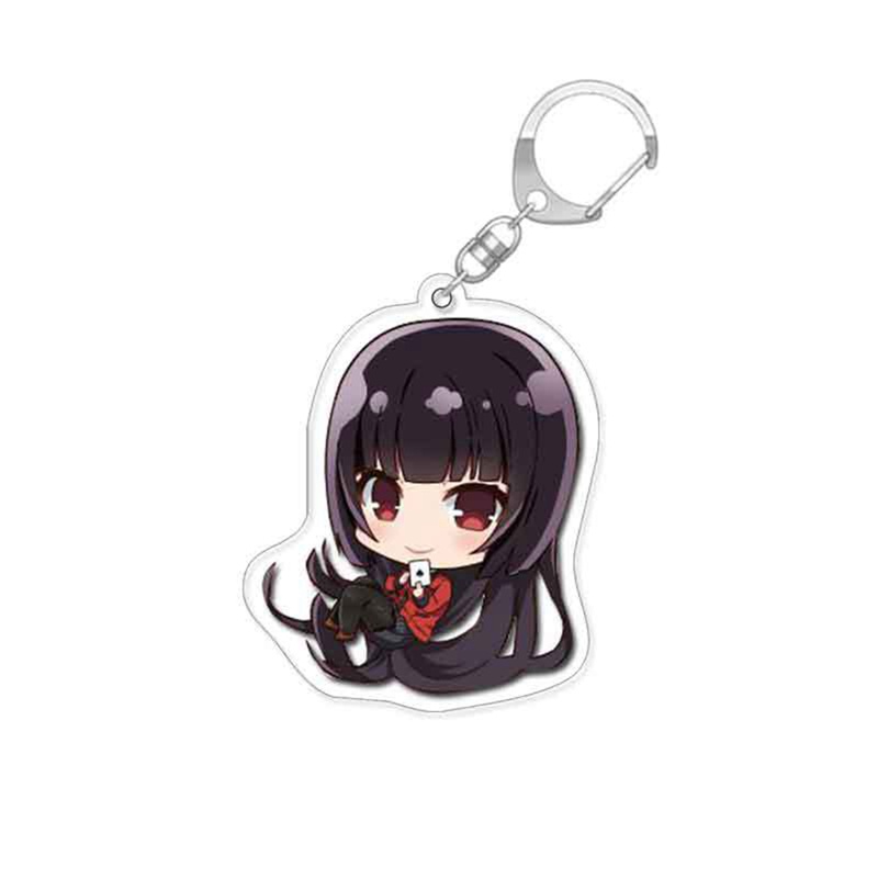 Móc Chìa Khóa 6cm Bằng Acrylic In Họa Tiết Hoạt Hình Kakegurui Jabami Yumeko Saotome Dễ Thương