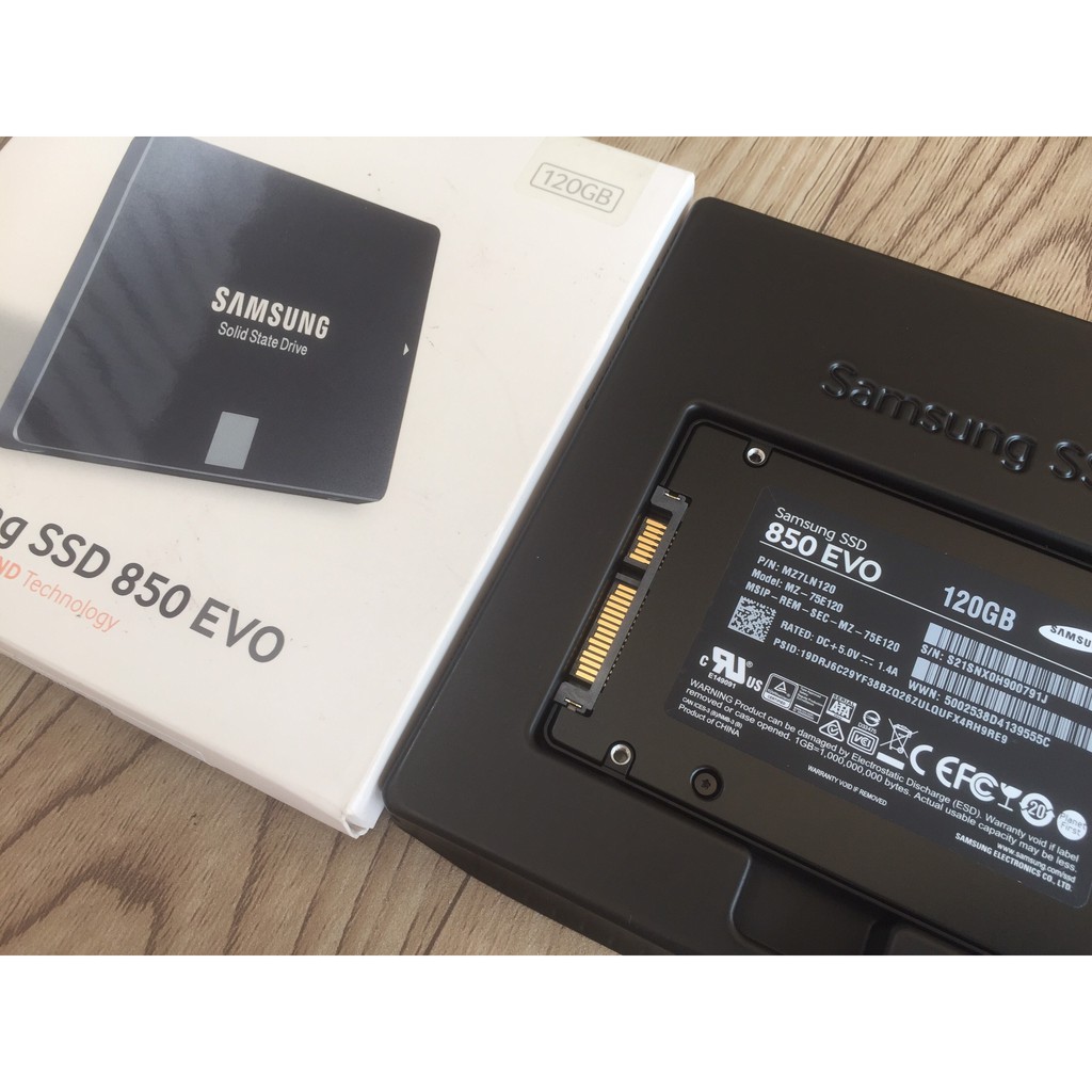 SSD Samsung Evo 850 120G 3D V - NAND mới FULL Box bảo hành 36 tháng