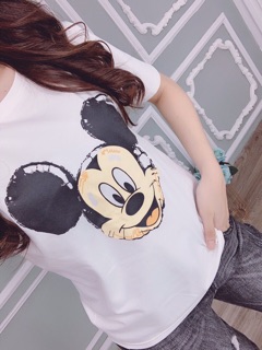Áo thun chuột MICKEY in 2 mặt
