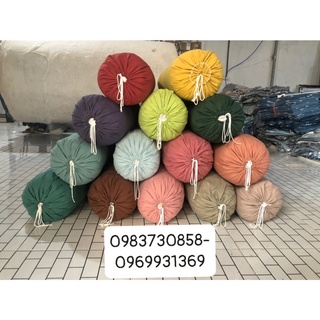 Vỏ Gối Ôm Cotton Tici Trơn 35x100cm Chất liệu vải cotton đũi dày, hoặc vải thô, (cotton 90%, đũi 10%). Vải dày dặn mát
