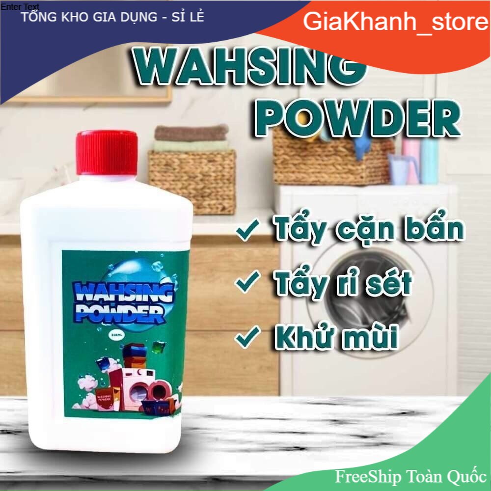 Nước tẩy lồng máy giặt Đức - WAHSING POWDER chai 500ml ,mùi dễ chịu lưu hương lâu