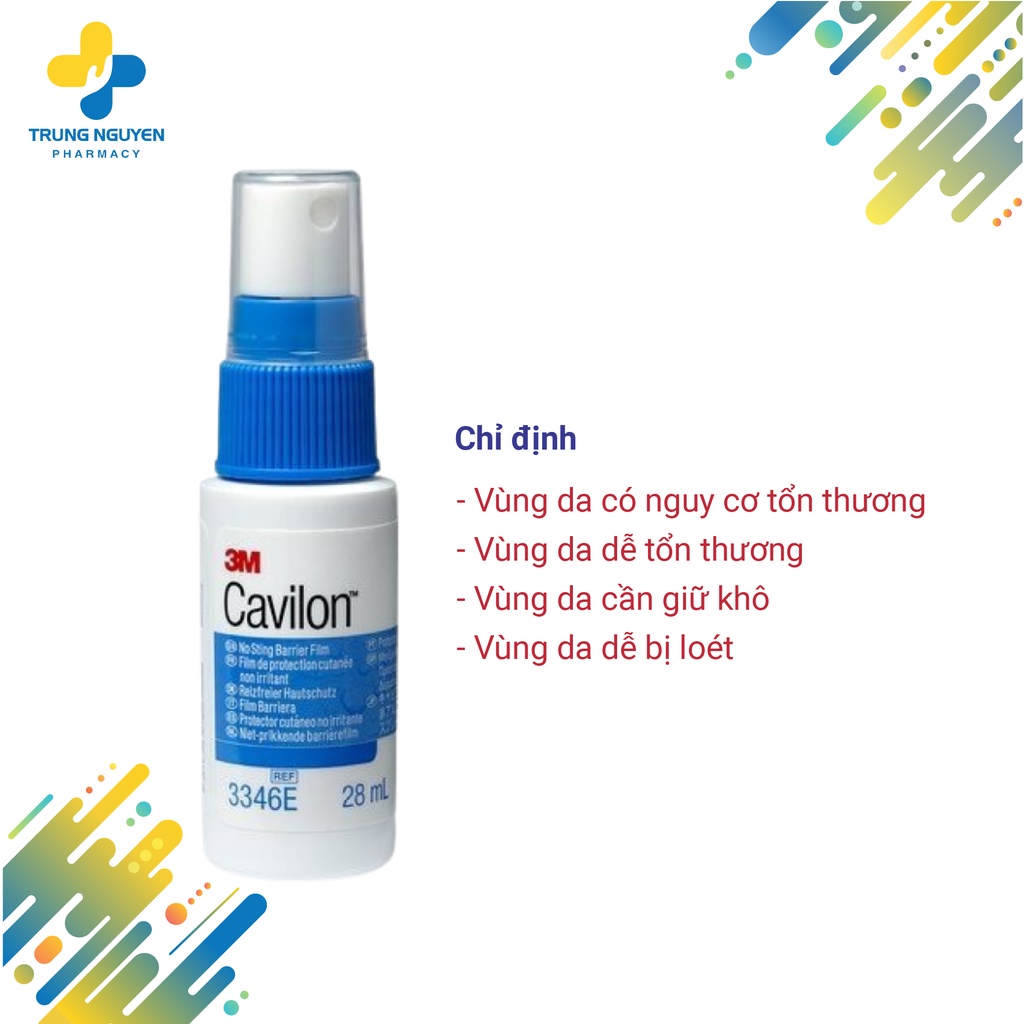 3M CAVILON DẠNG CHAI XỊT 28ML -Dung dịch hỗ trợ hăm/loét