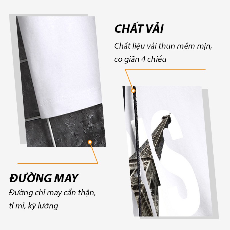 Áo thun nam mã TT31 💖FREESHIP💖 Áo tay lỡ nam họa tiết Paris ngắn tay thể thao đẹp mùa hè tập gym vải cotton | BigBuy360 - bigbuy360.vn