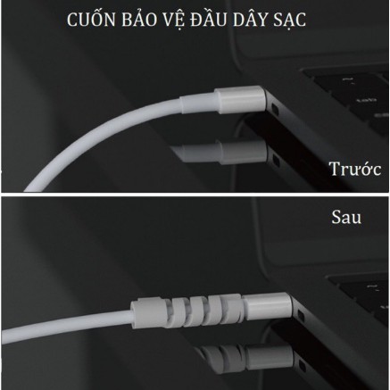 Ốp bảo vệ củ sạc, thu gọn dây sạc Macbook