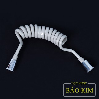 Dây ống nước vòi xịt nhà tắm chất liệu ABS thiết kế kiểu lò xo co giãn 1.5 mét