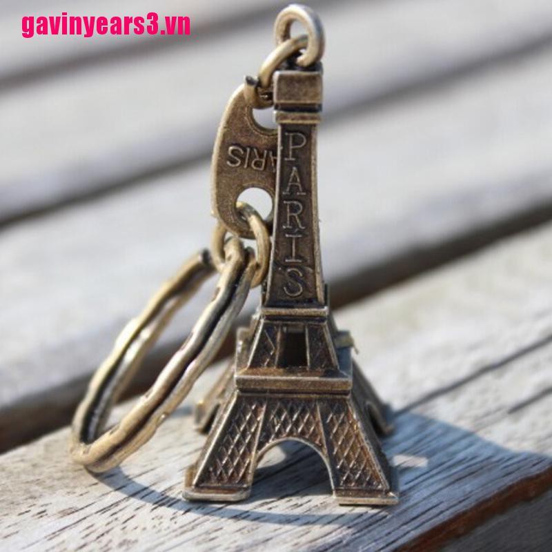 Móc Khóa Mô Hình Tháp Eiffel Cổ Điển Mini Gav3