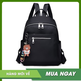 [ HOT NEW] Balo Chống Nước Chất Đẹp Tặng Kèm Móc Gấu Brown RAL8083