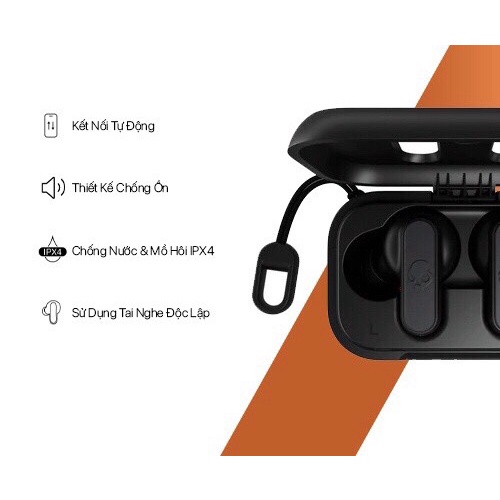 Tai Nghe Bluetooth SKULLCANDY DIME - Hàng Chính Hãng