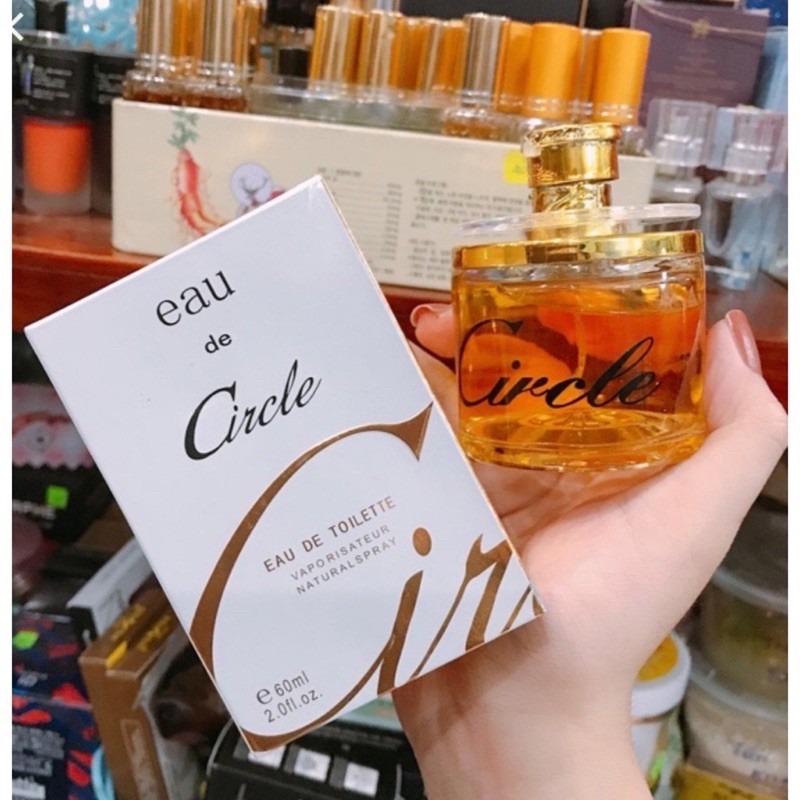 ( loại tốt 60ml) nước hoa circle eau de toilette vàng cao cấp, nước hoa nam nữ circle vàng giá sỉ nước hoa nội địa trung