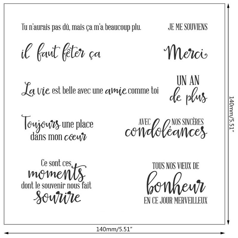 Con Dấu Silicone Trong Suốt Hình Chữ Cái Tiếng Anh Trang Trí Scrapbook