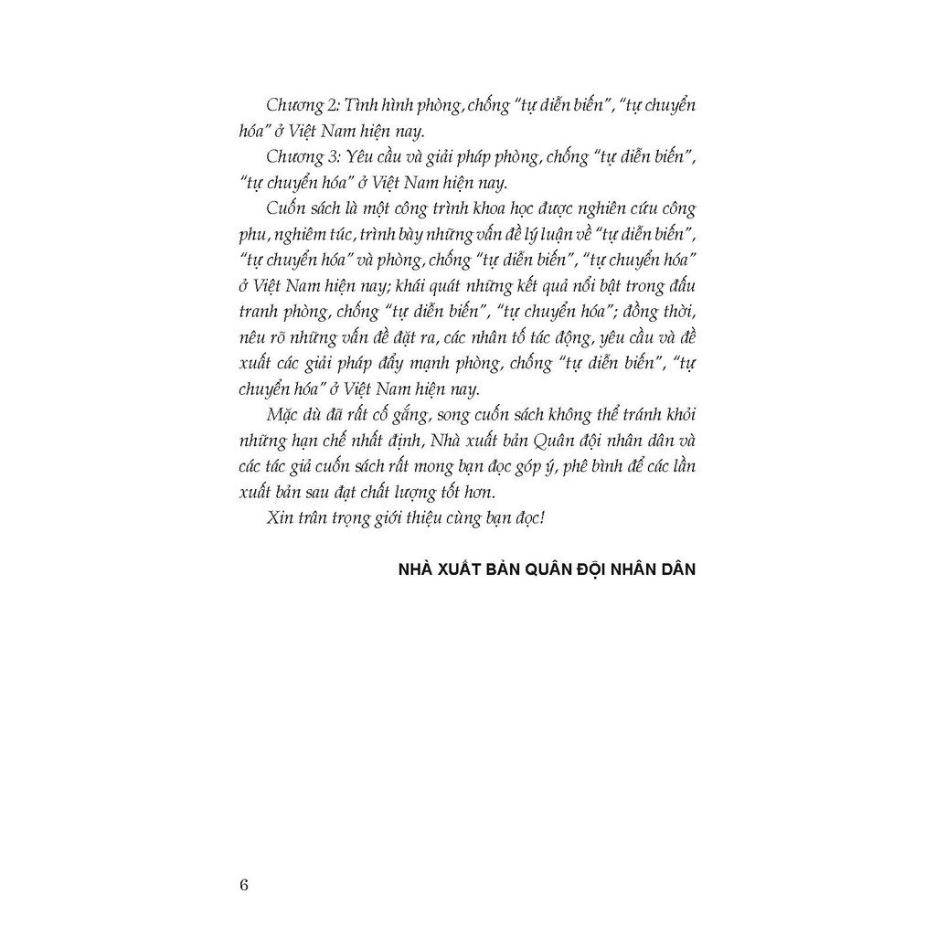Sách - Phòng, Chống "Tự Diễn Biến", "Tự Chuyển Hóa" Ở Việt Nam Hiện Nay | BigBuy360 - bigbuy360.vn