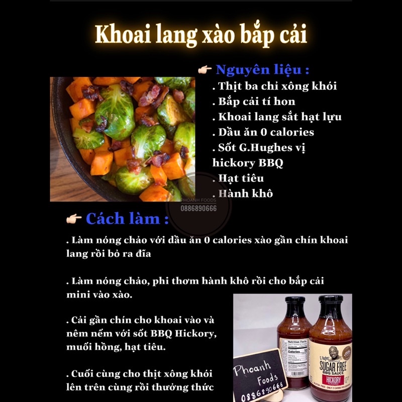 Sốt Ướp - chấm G Hughes  - sốt ướp thịt,rau ăn kiêng