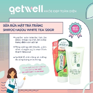 SỮA RỬA MẶT TRÀ TRẮNG ROHTO SHIROCHASOU WHITE TEA FACE WASH 120GR