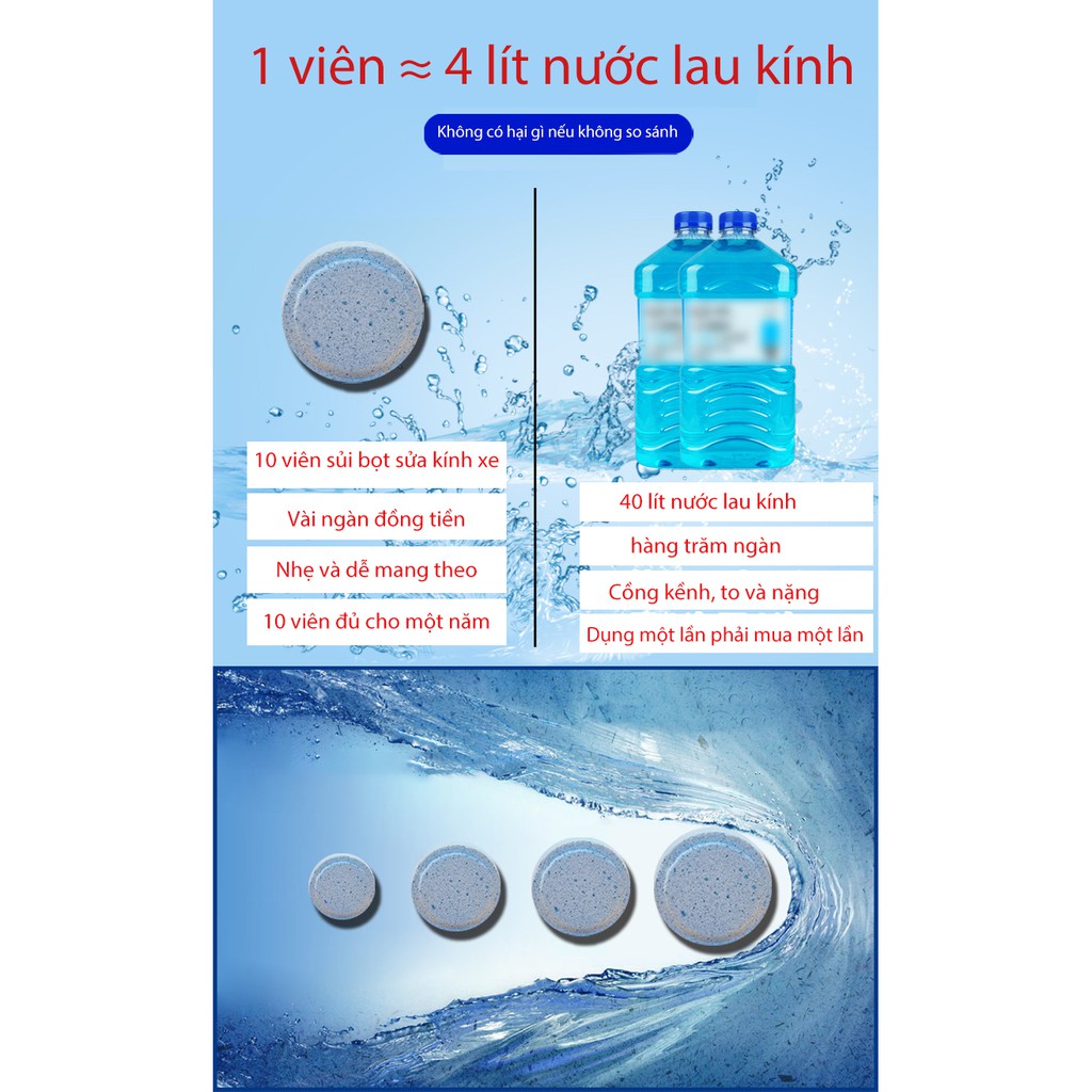 Sủi bọt sửa kính xe ô tô (có hàng trong kho )