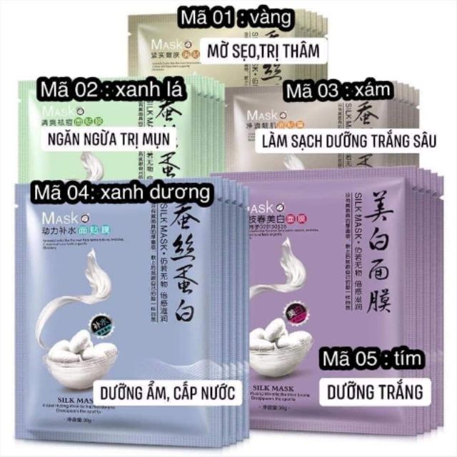 Set 30c mặt nạ giấy