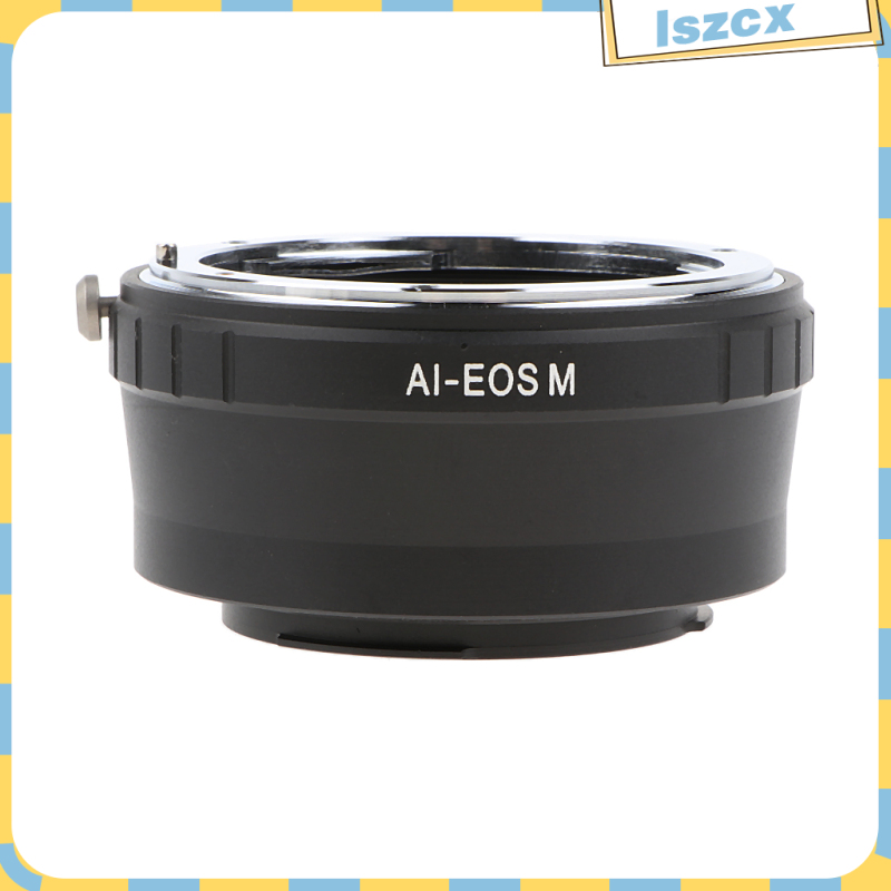 For Nikon AI Lens AIS to for Canon EOS M EF-M Mirrorless Camera Adapter, fits for Canon M1, M2, M3 M10 Mirrorless Camera