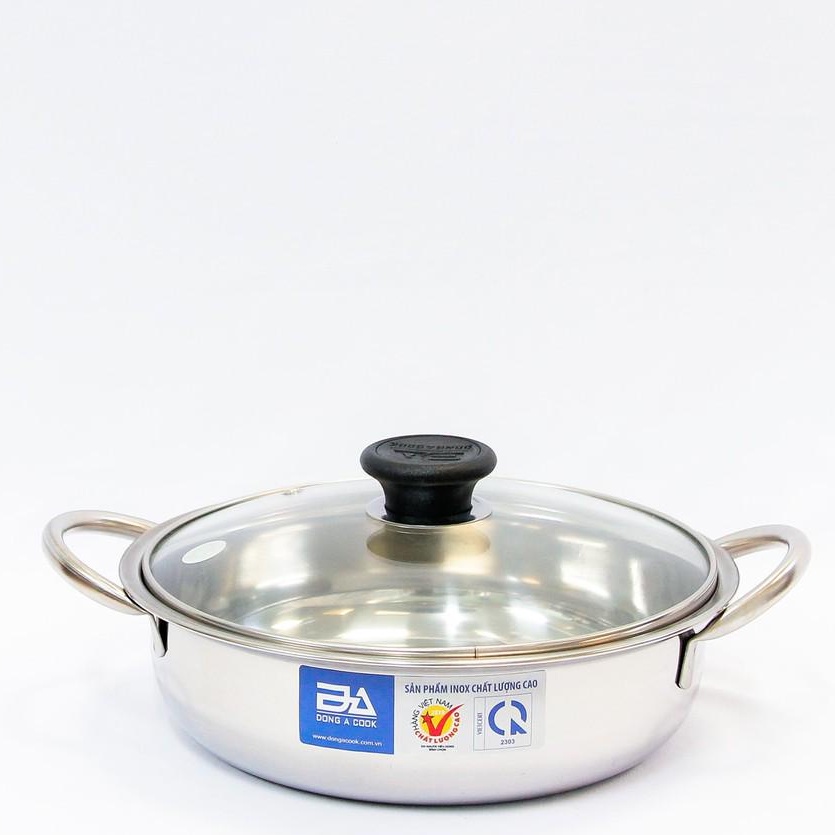 Nồi lẩu inox chống khê Size 30 dùng trên bếp từ và tất cả loại bếp