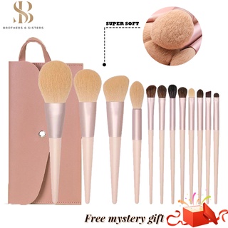 Bộ 12 cọ SUAKE trang điểm nền/ che khuyết điểm/ phấn mắt chuyên nghiệp cao cấp