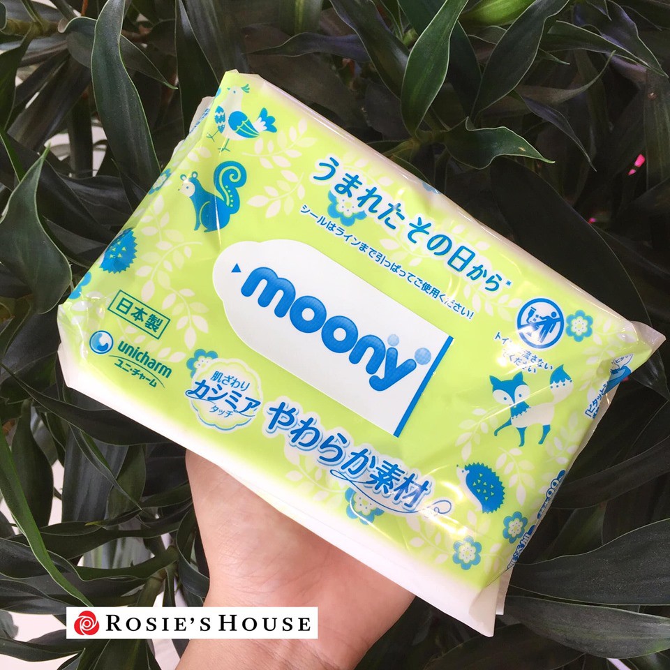 GÓI GIẤY ƯỚT MOONY 80 MIẾNG ( XANH )