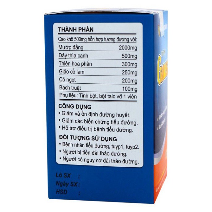 Thanh Đường Gamosa - Thảo Dược Cho Người Bệnh Tiểu Đường sản phẩm của học viện quân y  [Chính hãng]