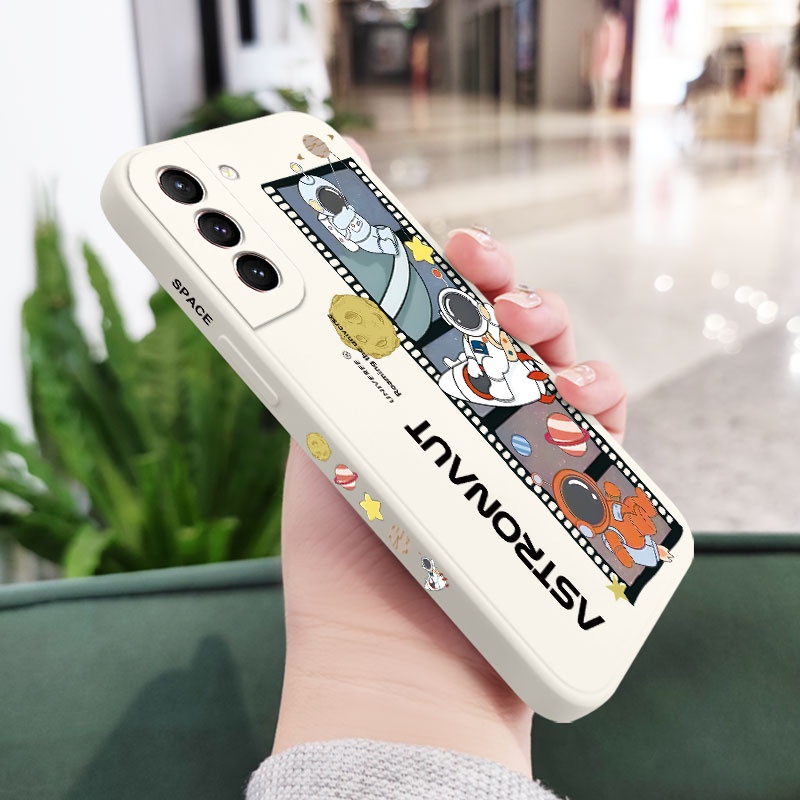 Ốp Điện Thoại Họa Tiết Phi Hành Gia Cho Samsung Galaxy S21 S20 FE Ultra Plus