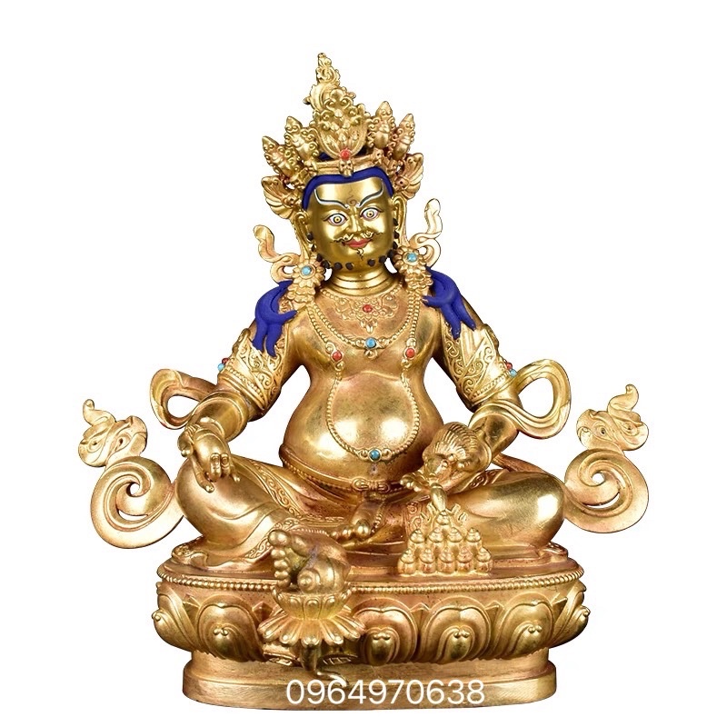 TƯỢNG ĐỒNG HOÀNG THẦN TÀI 22CM ĐÀI LOAN .