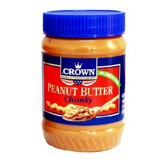 (Hoả tốc)Bơ đậu phộng giòn xanh Chunky Crown 510g