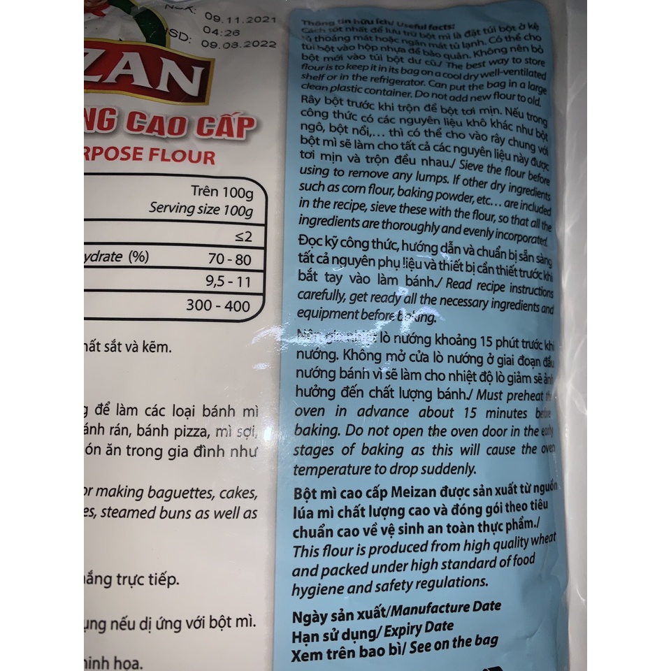 Bột mì Đa dụng MEIZAN 500gr