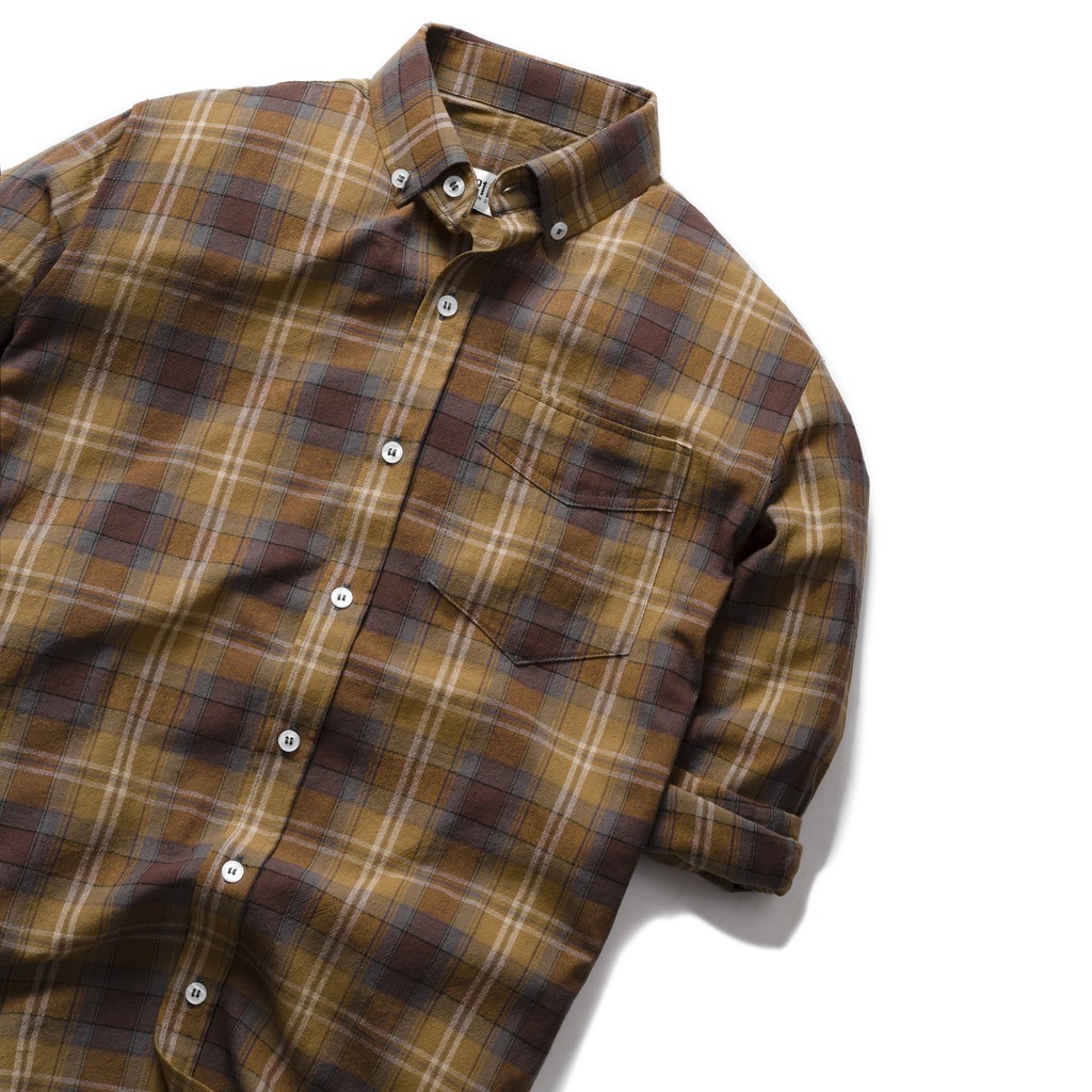 Áo sơ mi nam Double'D form Slim fit họa tiết kẻ caro SC2YELLOW | BigBuy360 - bigbuy360.vn