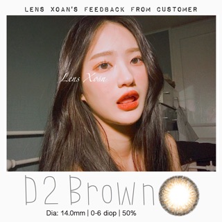 KÍNH ÁP TRÒNG D2 BROWN ( NÂU TRẦN SIÊU TỰ NHIÊN)