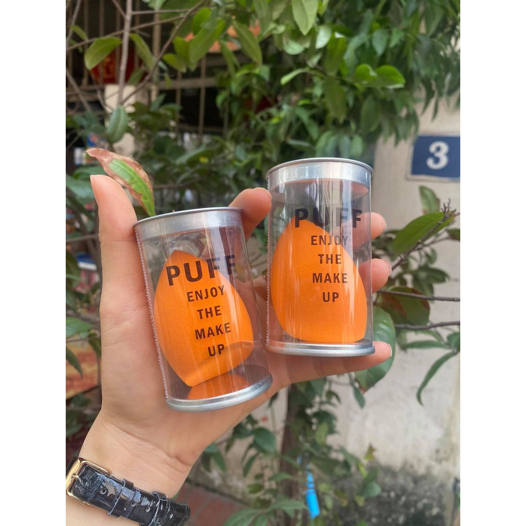 Bông Tán Nền Hình Trứng Puff