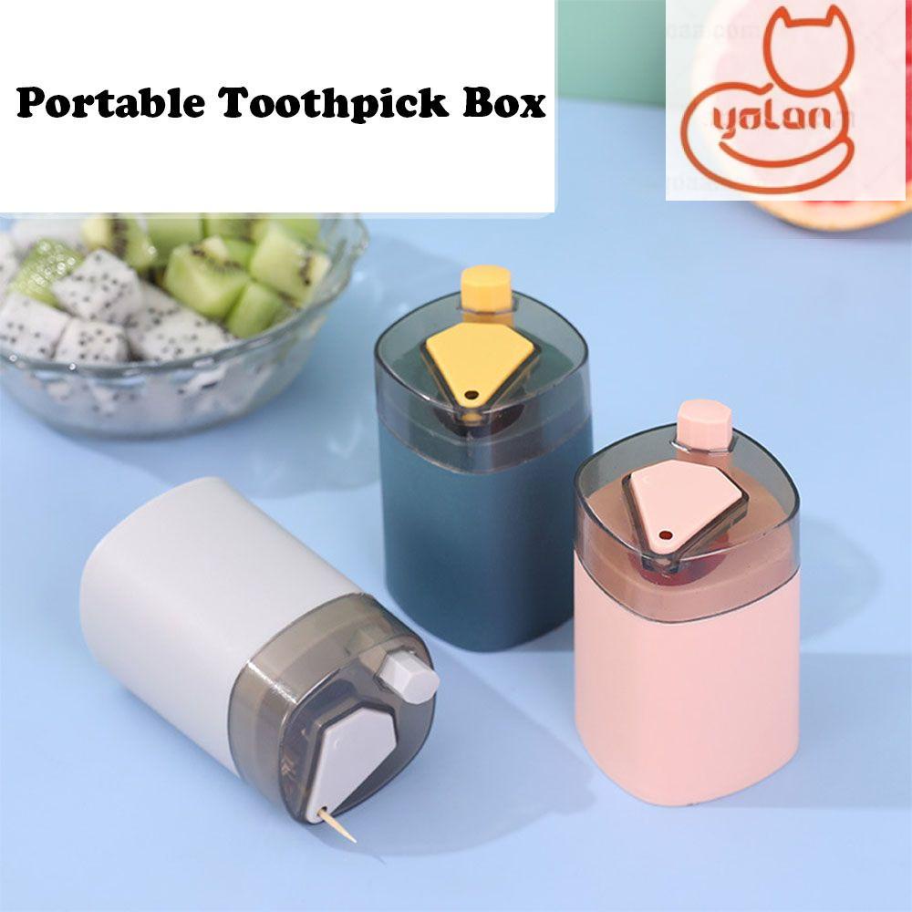 Hộp đựng tăm bông/ tăm xỉa răng dạng nhấn tự động cá tính tùy chọn màu sắc