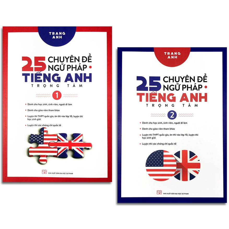 Sách - 25 Chuyên Đề Ngữ Pháp Tiếng Anh Trọng Tâm (Bộ 2 quyển, Lẻ tùy chọn)