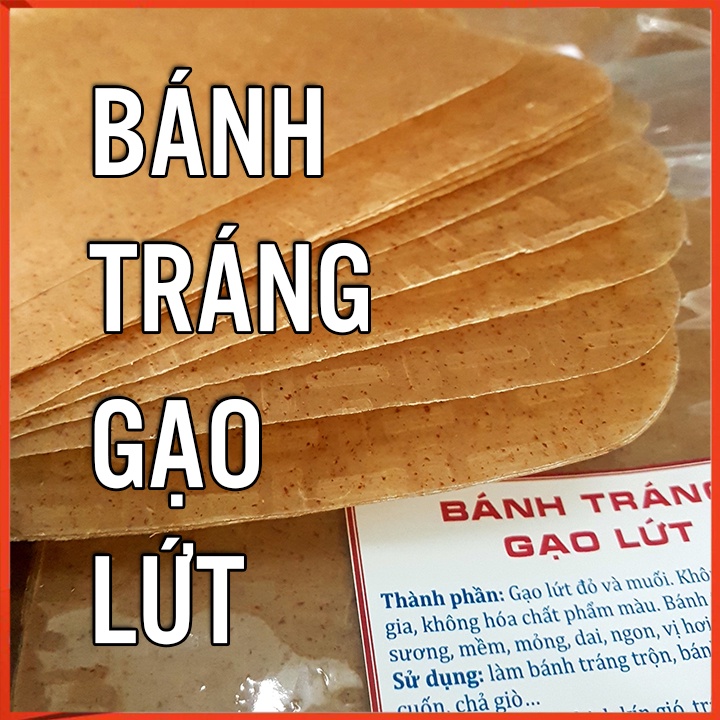 Bánh tráng gạo lứt (500gr) Bánh tráng cuốn gạo lứt đỏ