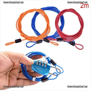 Dây Cáp Thép Bện Chắc Chắn Dài 2 Mét Cho Xe Đạp