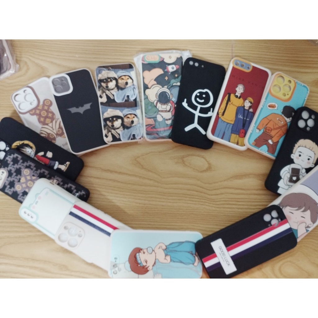 [ XẢ KHO - SALE SỐC ] Ốp iphone ngẫu nhiên siêu đẹp [đồng giá 5k] viền vuông bảo vệ camera đủ mã iphone 6 đến 13 promax