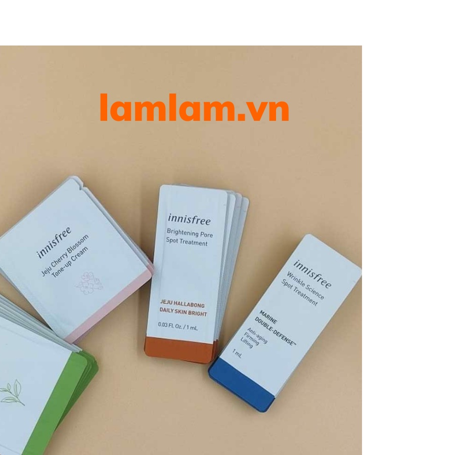 Sample Tinh chất giảm nếp nhăn Innisfree Wrinkle Science Spot Treatment 1ml