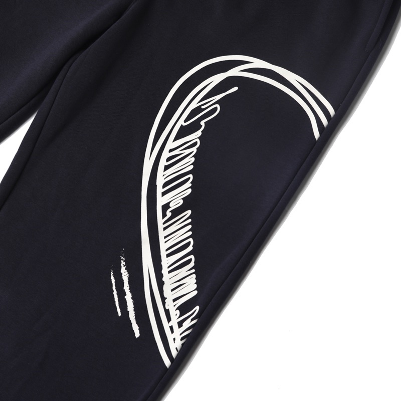 QUẦN NỈ / HALF HEART PANTS - NAVY / QUẦN NỈ IN 1/2 TRÁI TIM - XANH ĐEN