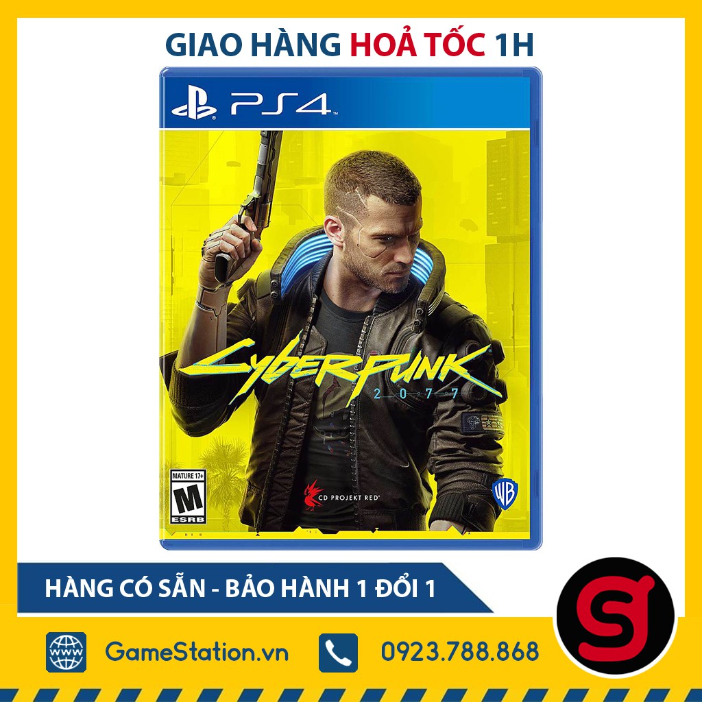 Đĩa Game PS4: CyberPunk 2077 - Asia/EU/US