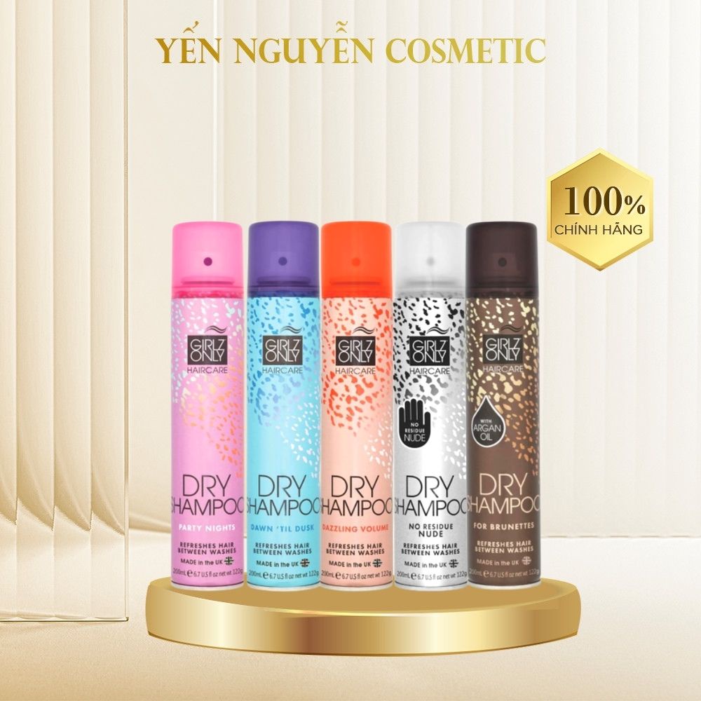 Dầu Gội Khô Girlz Only 200ml UK