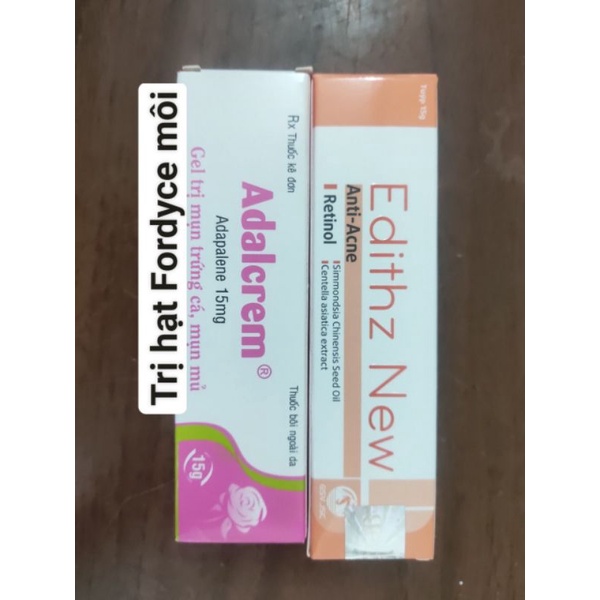 ✅ Edithz Cream GSV 15g - Adapalen 0.1% - Giảm Mụn Trứng Cá, Ẩn, Đầu Đen, Viêm