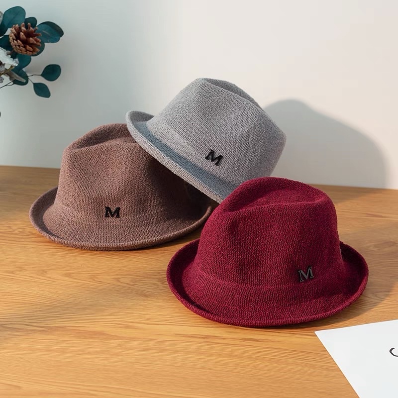 Mũ nữ cói vành rộng chữ M , phụ kiện thời trang nữ