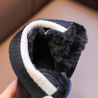Giày boot cổ len lót lông cho bé gái